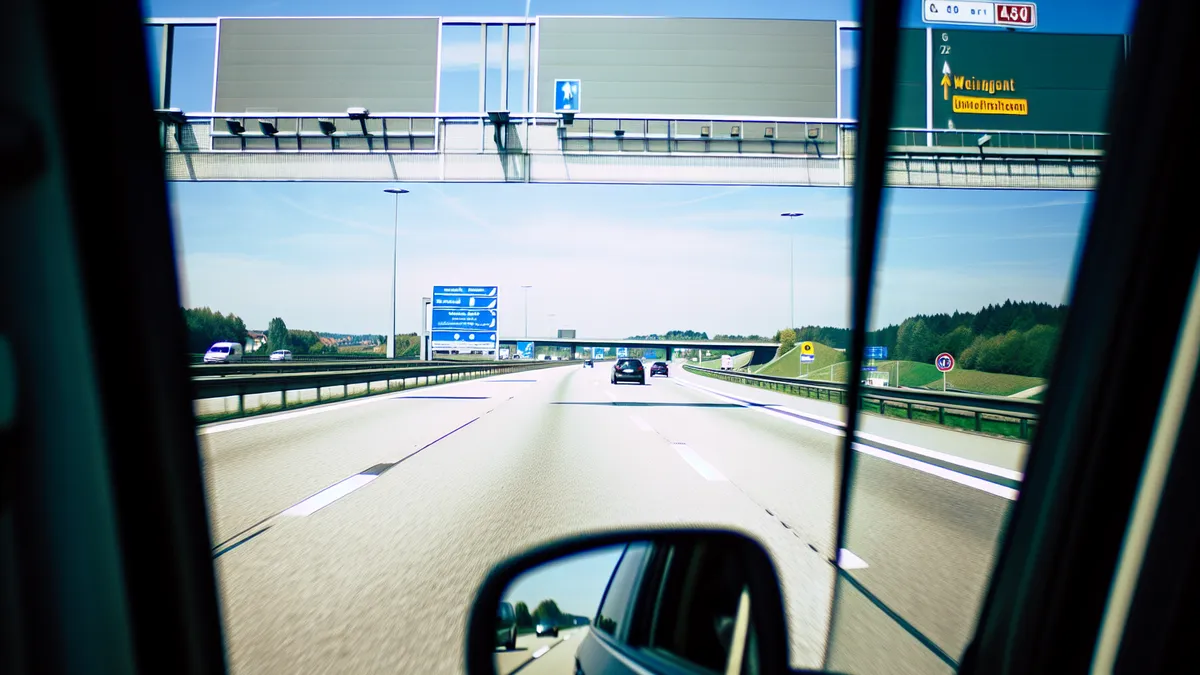 Abstandsblitzer A5 Weingarten (Baden), km 615,9