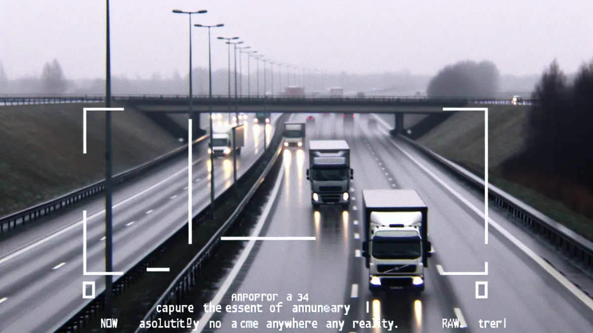 Abstandsblitzer A1 bei Emstek, km 161.278
