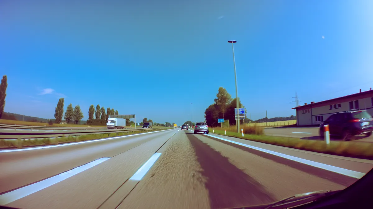 Abstandsblitzer A2 bei Königslutter, km 145.420