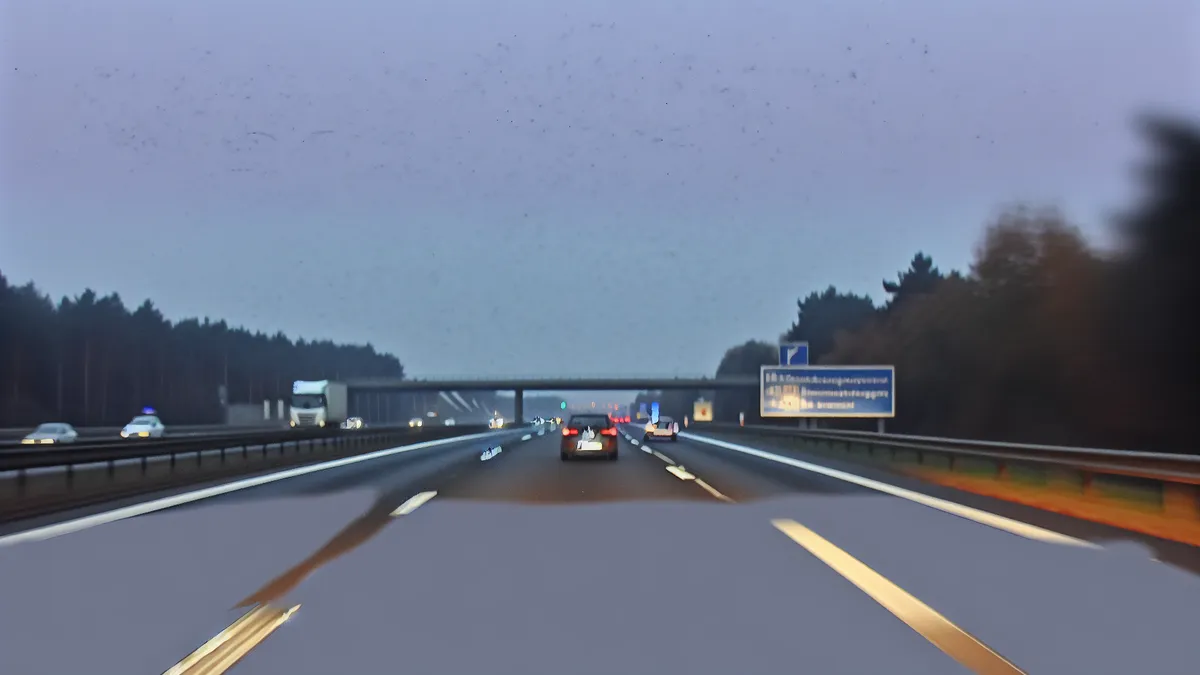 Abstandsblitzer A1 bei Ladbergen, km 245.870 (RF Bremen)