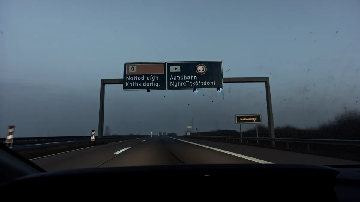 Abstandsblitzer A59 Troisdorf-Spich bei km 18,700